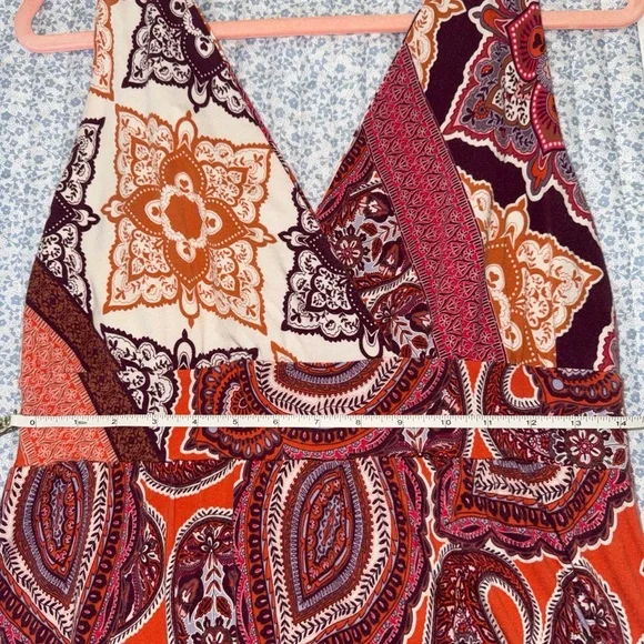 Garnet Hill Multicolor Paisley Maxi Dress - Picture 2 of 3